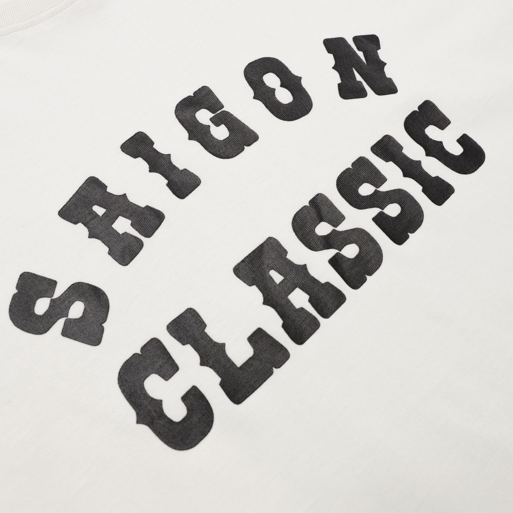 Áo Phông TATO OFFICIAL in chữ SAIGON Classic Typo Tee Form Rộng Tay Lỡ Cotton Thoáng Mát Thời Trang Unisex SG 02