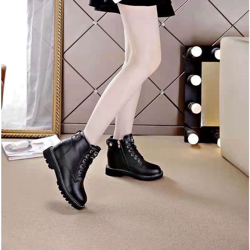 Bốt Nữ Đế đế độn cao 6 phân, kéo khoá ôm chân | BigBuy360 - bigbuy360.vn