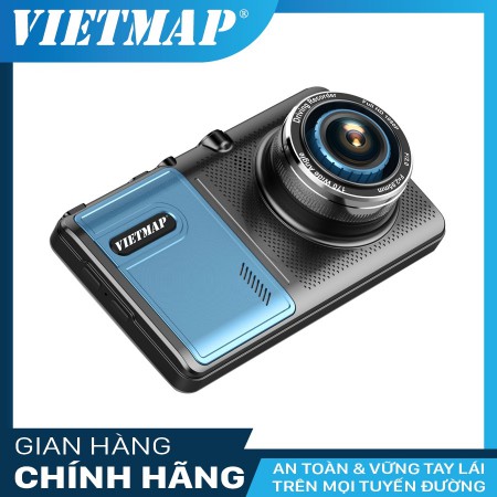 Camera Hành Trình Ô Tô Ghi Hình Trước Sau Tích Hợp Dẫn Đường GPS VIETMAP A50 + Thẻ Nhớ 16GB