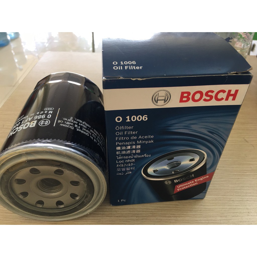 Lọc dầu động cơ Bosch 1006 cho Ford Everest 2.5 Diesel, Ranger, Toyota Hilux,...