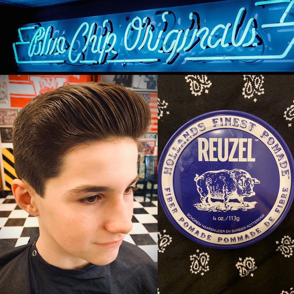 Sáp giữ nếp cứng độ bóng mờ Reuzel Fiber Pomade 113gr