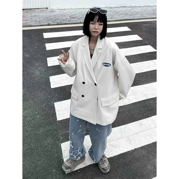 Áo khoác Blazer nam nữ form rộng , phong cách unisex  hàng cao cấp