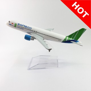 Mô hình máy bay kim loại Tre Việt BB Airways 16cm dòng Airbus A320 món quà tặng mô hình die-cast trưng bày bàn làm việc