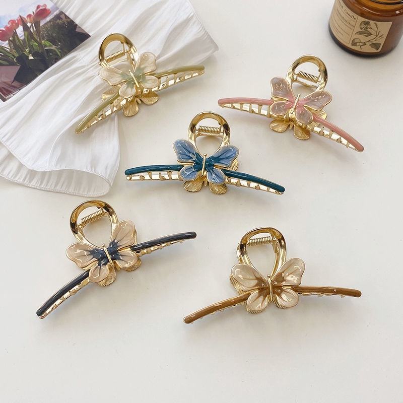 Kẹp Tóc Nơ Sau Lưng Cỡ Lớn Phong Cách Hàn Quốc Xinh Xắn Cho Nữ