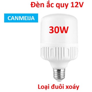 Đèn Led 12V 30W ắc quy, loại đuôi xoáy siêu sáng, tiết kiệm điện. Đèn led kẹp bình ắc quy