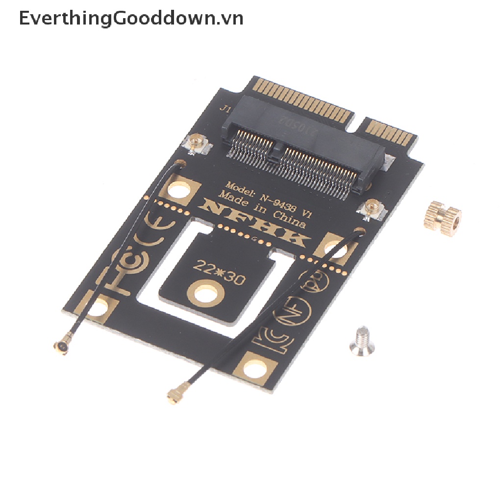 Card Đồ Họa M.2 NGFF Sang Mini PCI-E (PCIe + USB) Cho M.2 Wifi Bluetooth Không Dây