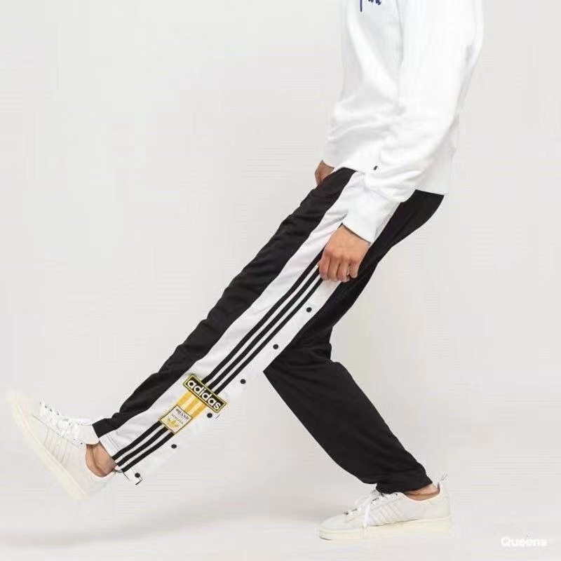 Quần Thể Thao Adidas Dệt Kim Dáng Suông Co Giãn Tốt Thời Trang Cho Cặp Đôi