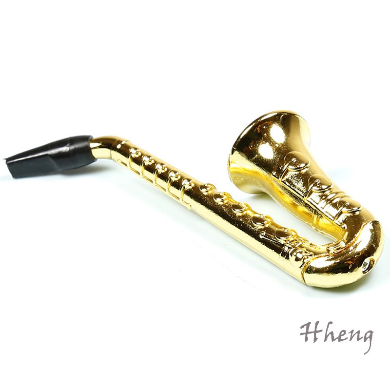 Tẩu Hút Thuốc Hình Kèn Saxophone Bằng Hợp Kim Chất Lượng Cao 97mm