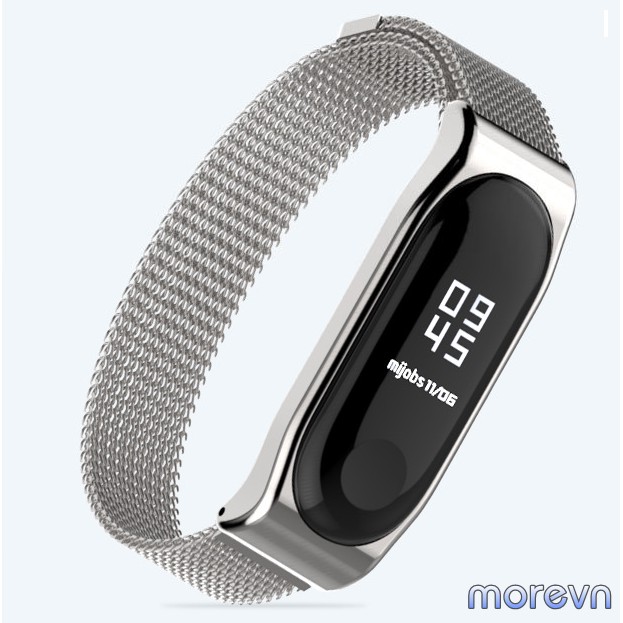 Dây đeo nam châm CLASSIC Mi band 4, mi band 3 chính hãng Mijobs - dây đeo thay thế miband 4, miband 3 milanese loop