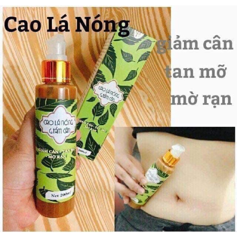 CAO LÁ NÓNG TAN MỠ BỤNG, MỜ RẠN DA