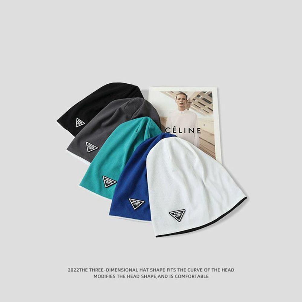 NICKOLAS Mũ Beanie Màu Trơn In Chữ Phong Cách Hàn Quốc Thời Trang Cho Nam Và Nữ
