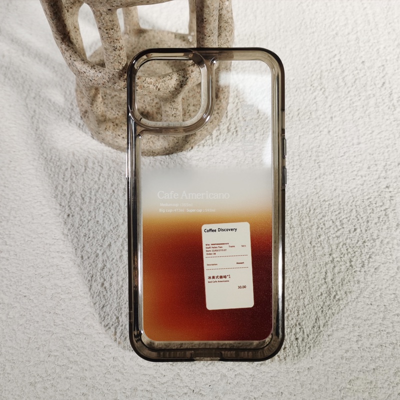 Ốp Điện Thoại DecoPhone Acrylic tpu acrylic Trong Suốt In Hình Ly Cà Phê Cho iphone 7 8 plus x xs xr 11 12 13 14 15 max pro