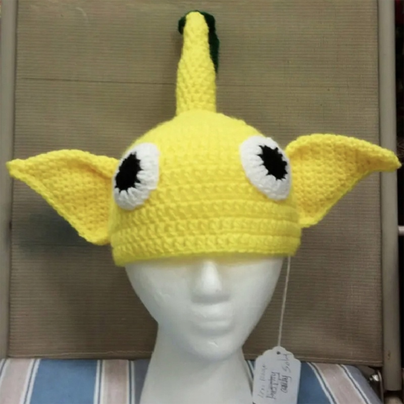 Mũ Beanie Dệt Kim Đính Đôi Mắt To Vui Nhộn Dễ Thương Cho Bé