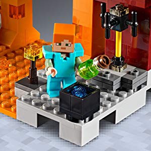 LEGO Minecraft nhập Mỹ 21154 - Xây dựng cầu quỷ lửa BLAZE