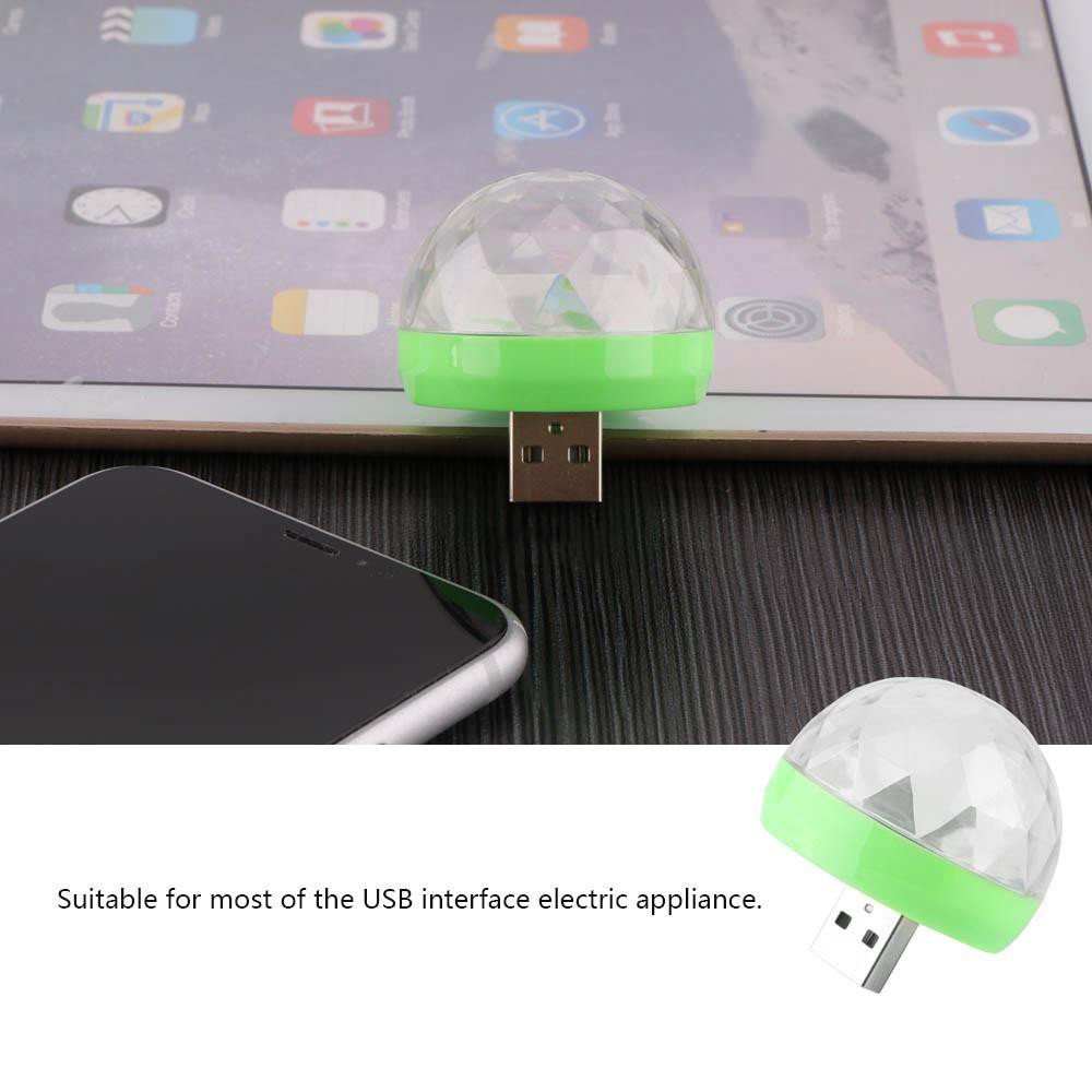 ĐÈN LED MINI CẢM ỨNG NHÁY THEO NHẠC, ĐÈN LED VŨ TRƯỜNG 7 MÀU ĐẦU CẮM USB