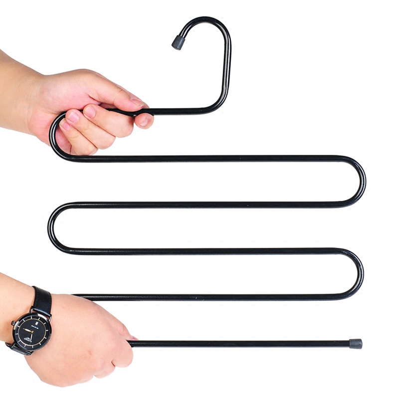 Móc Inox Treo Quần Áo Và Khăn 5 Tầng - Móc Treo Đồ Gấp Gọn Đa Năng Kim Loại Siêu Bền Chịu Lực Tốt