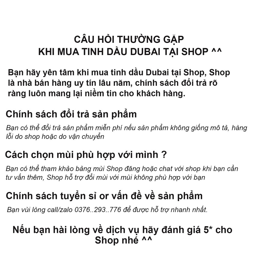 Tinh Dầu Nước Hoa Dubai Mini Nước Hoa Nữ Nước Hoa Nam Chai Lăn 5ml - MiKi Store - Siêu Thơm Lâu - Mua 6 Tặng 1 | Thế Giới Skin Care