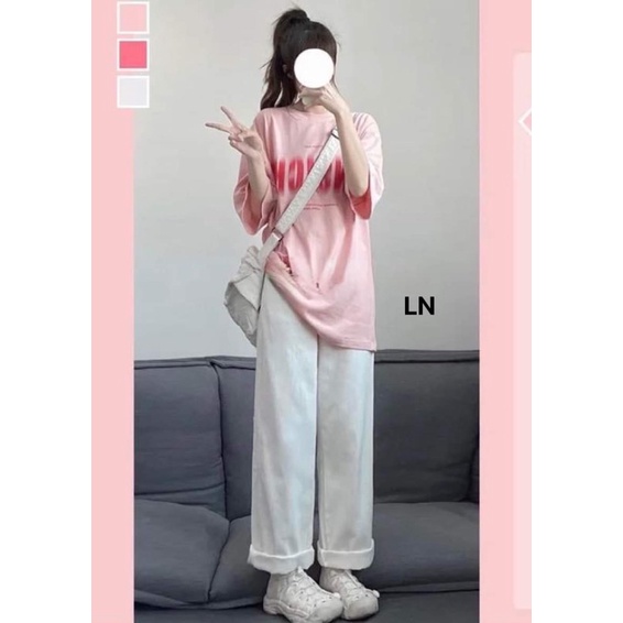 Set áo 3d quần trắng kaki