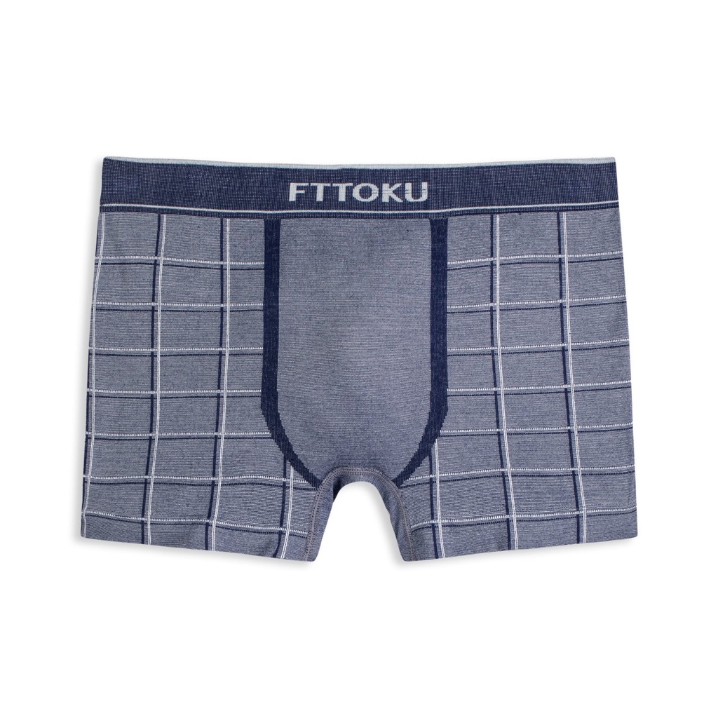 Quần lót nam dáng boxer OKU họa tiết caro vải sợi tre Bamboo kháng khuẩn chống mùi hôi W902