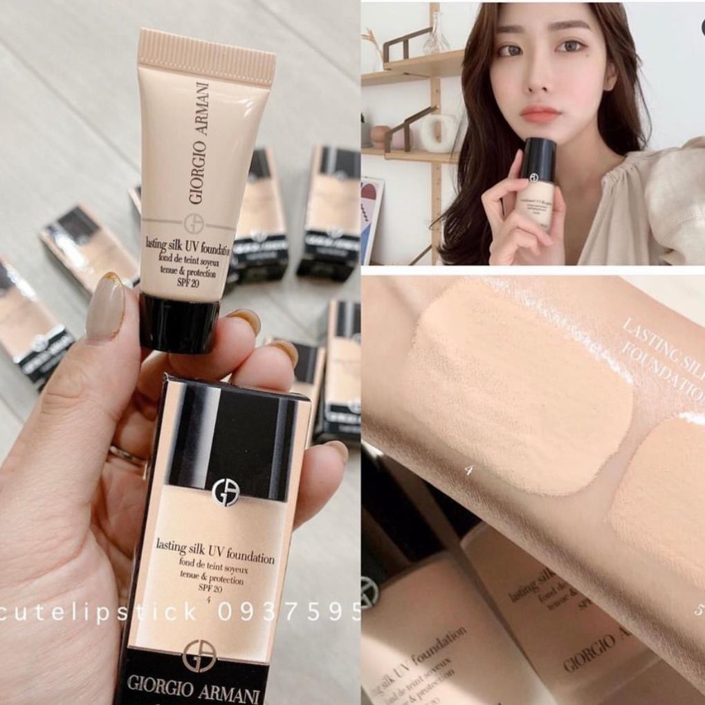 Kem nền Giorgio Armani Lasting Silk UV Foundation SPF 20 Tone 4 minisize 5ml