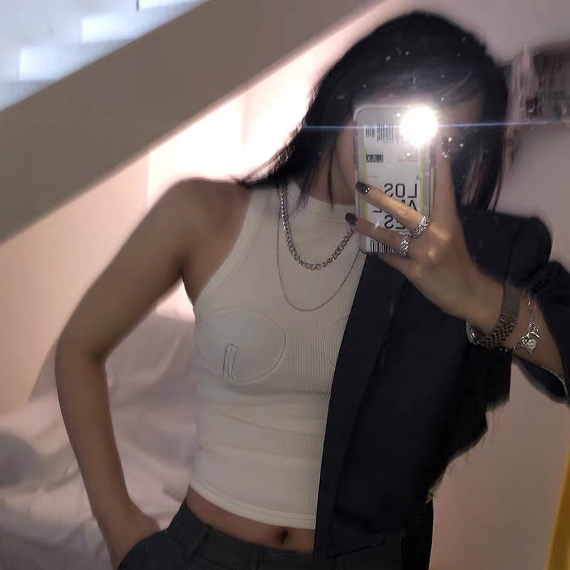 Vòng cổ hai lớp phong cách Hip Hop Hàn Quốc thiết kế thời trang