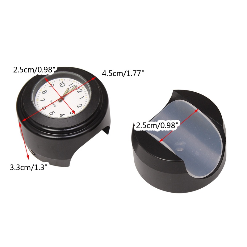 Đồng Hồ Gắn Tay Lái Xe Mô Tô 7 / 8 '' Chống Nước