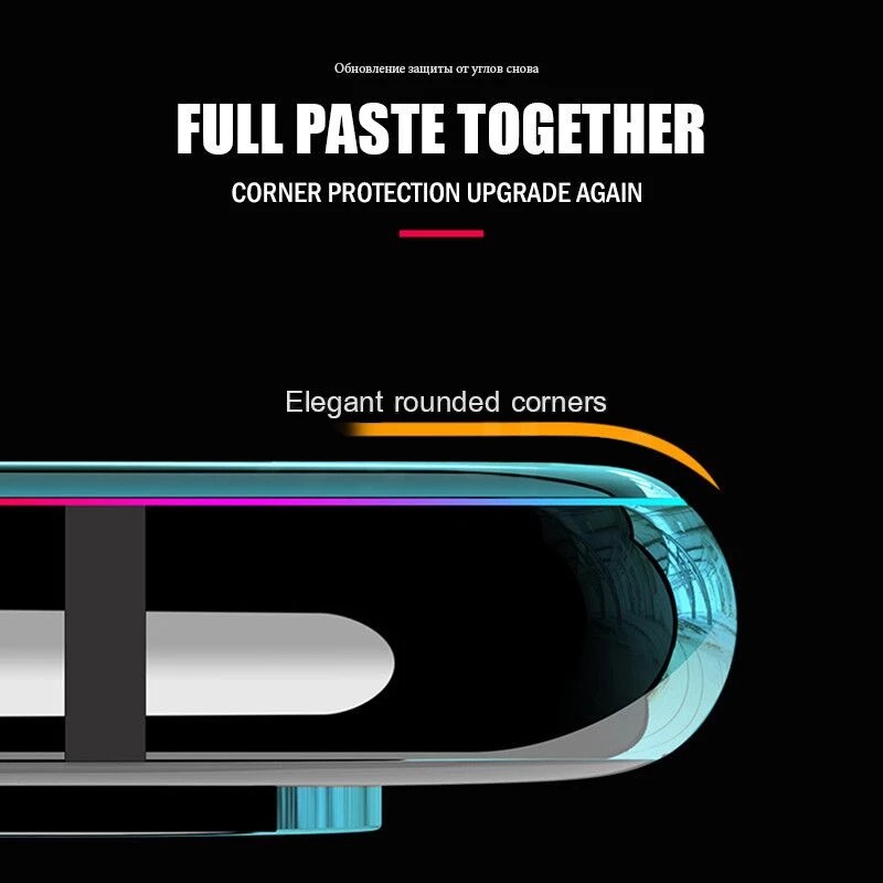 Kính cường lực 9D bảo vệ toàn màn hình thích hợp cho IPhone 13 11 12 Pro Max MINI XS XR X 6 6S 7 8 Plus SE 2020 5 5S