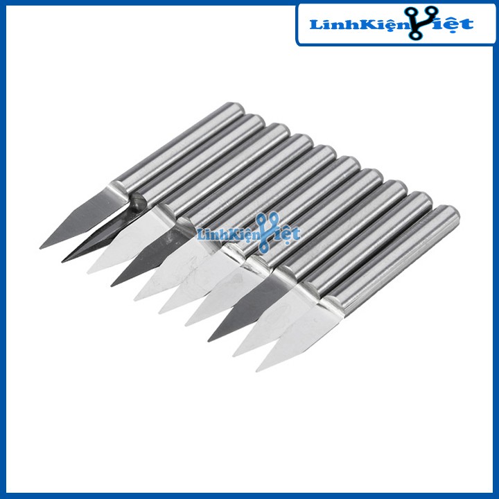Bộ 10 Mũi Phay Vbit 30 Độ - 3MM