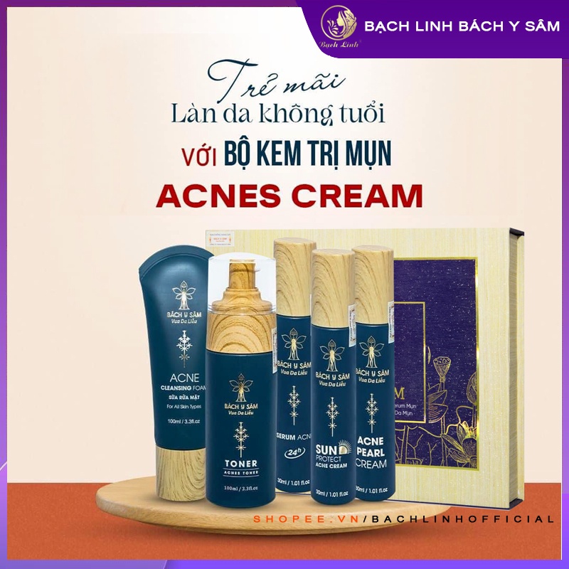 Bách Y Sâm Bộ Chăm Sóc Da Mụn 5 Sản Phẩm