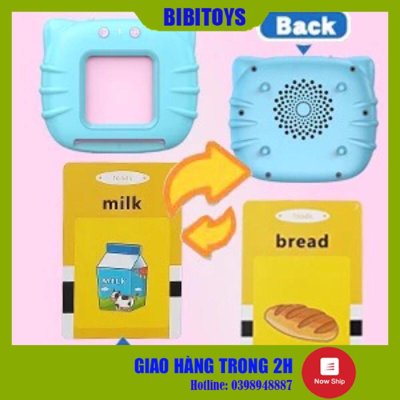 [HÀNG LOẠI 1, ÂM THANH TO, RÕ] Máy Đọc Thẻ Flashcard Tiếng Anh Dành Cho Trẻ Em Gồm 224 Từ Vựng Không Có Sóng Điện Từ