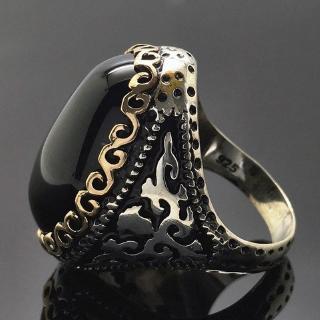 Mới 925 Bạc Dát Đen Nhẫn Đính Đá Zircon