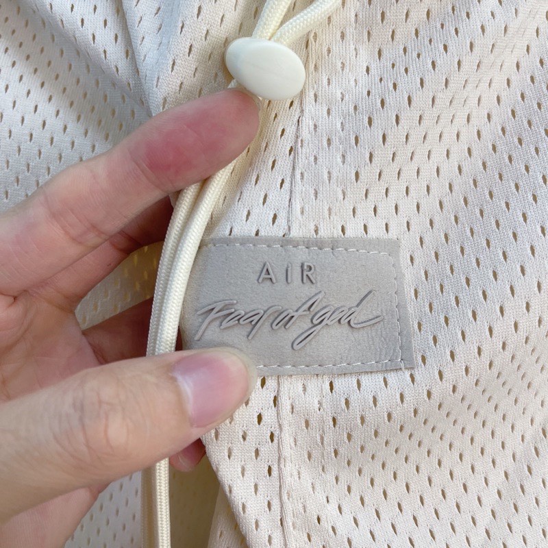 Quần FEAR OF GOD x NBA Basketball Shorts Cream cao cấp full tag túi