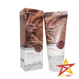 SỮA RỬA MẶT GẠO NÂU 3W CLINIC HÀN QUỐC