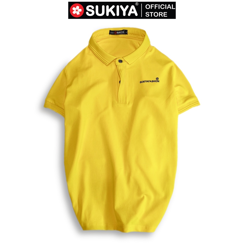 Áo Polo Nam SUKIYA 5 Màu Chất Liệu Cotton Siêu Bền Màu, Co Giãn Tốt AT06
