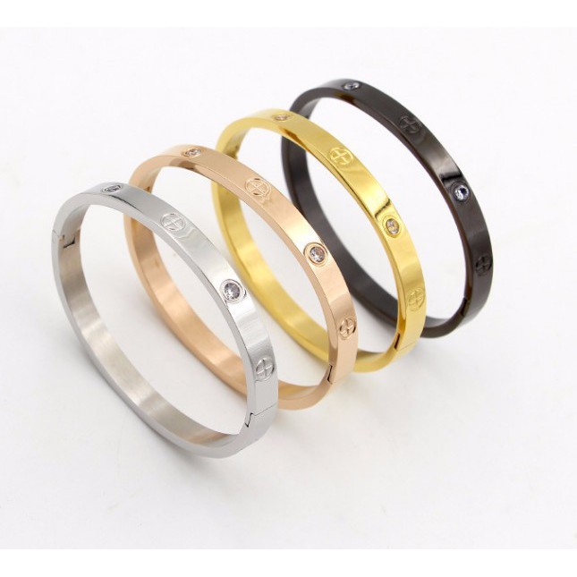 Vòng Tay Nữ Ti Tan Không Đen TT 0577