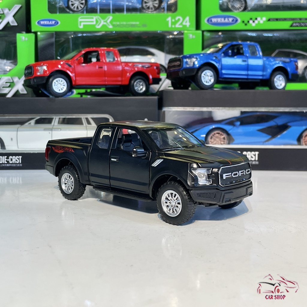 Xe mô hình bằng sắt Ford Ranger tỉ lệ 1:32 giá rẻ hãng MiniAuto màu đen