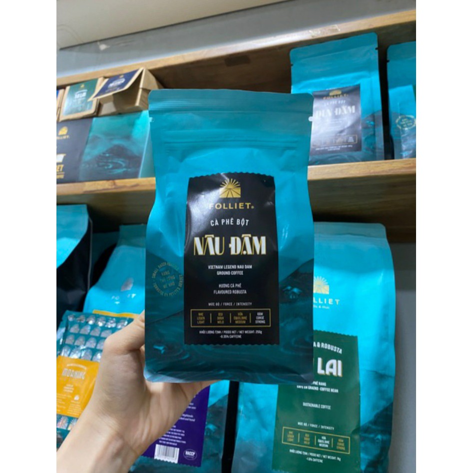 Cà phê NÂU ĐẬM Folliet #250gr