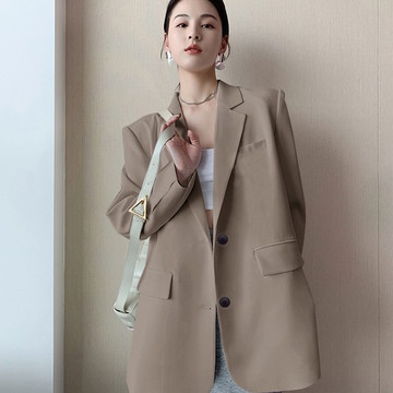 Áo khoác blazer dáng rộng thời trang mùa thu phong cách Hàn Quốc cho nữ