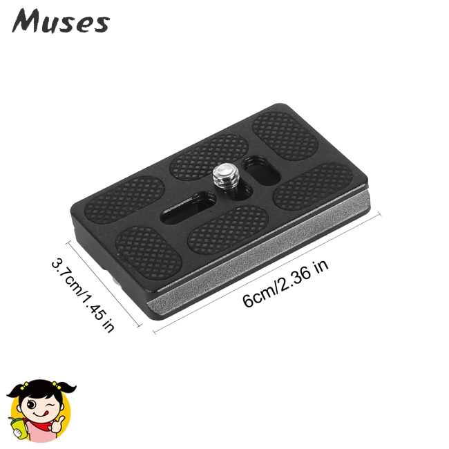 Đế gắn máy ảnh Ex-Pro PU60 60x40mm vào giá đỡ ba chân đầu tròn lắp đặt nhanh chóng