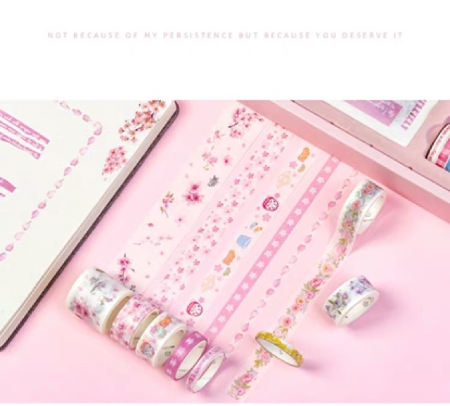 Set 40 cuộn băng keo và 40 tấm hình dán sticker
