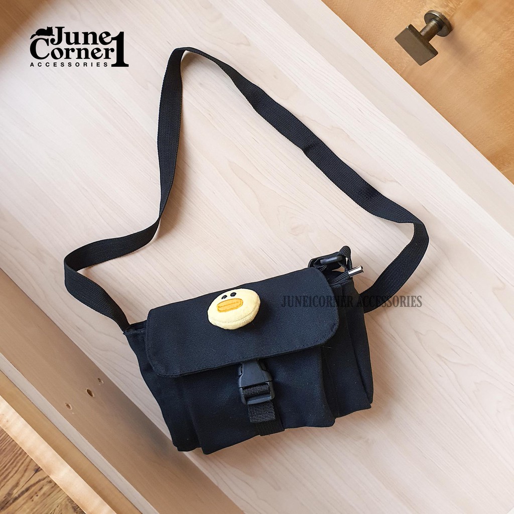 [ TẶNG LỊCH VẢI 2022 ] TÚI CANVAS QUAI CHÉO MINI DUCKY