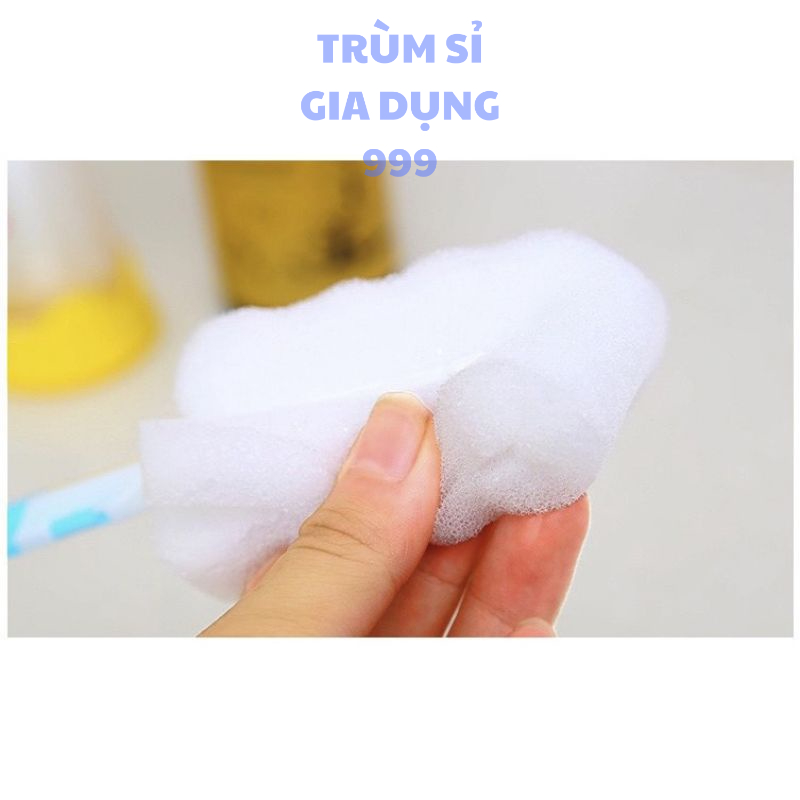 Cọ rửa ly, bình sữa cho bé bọt biển đầu màu trắng có thể tháo rời, Cây Cọ Rửa, Ly, Cốc,