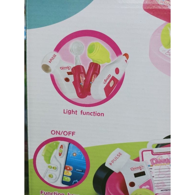 Đồ Chơi Bác Sĩ, Đồ Chơi Y Tế Có Xe Đẩy Phát Đèn, Âm Thanh Tặng Kèm Pin #660-46 #660-45 Medical Play Set