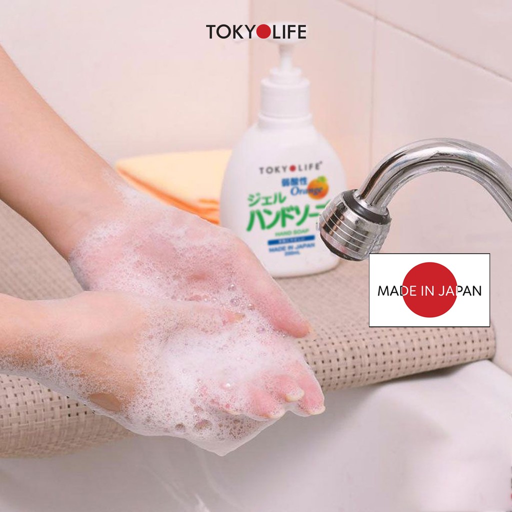 Nước rửa tay lành tính TOKYOLIFE dạng gel hương cam- Túi 200ml 4571113801717-1123