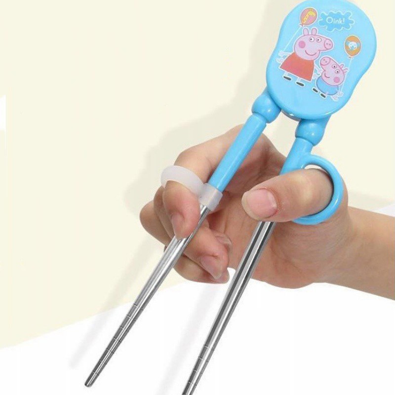 Bộ đũa bằng thép không gỉ hoạ tiết đáng yêu dành cho bé nhỏ