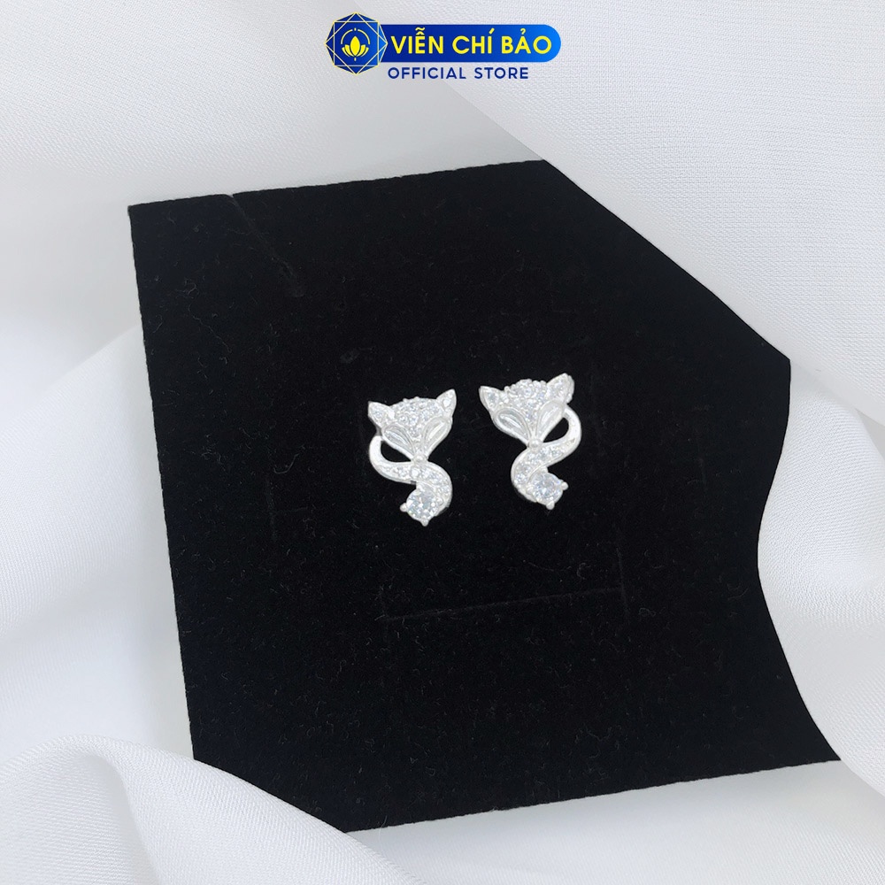 Bông tai bạc nữ Cửu Vỹ Hồ Ly chất liệu bạc 925 thời trang phụ kiện trang sức nữ Viễn Chí Bảo B400144