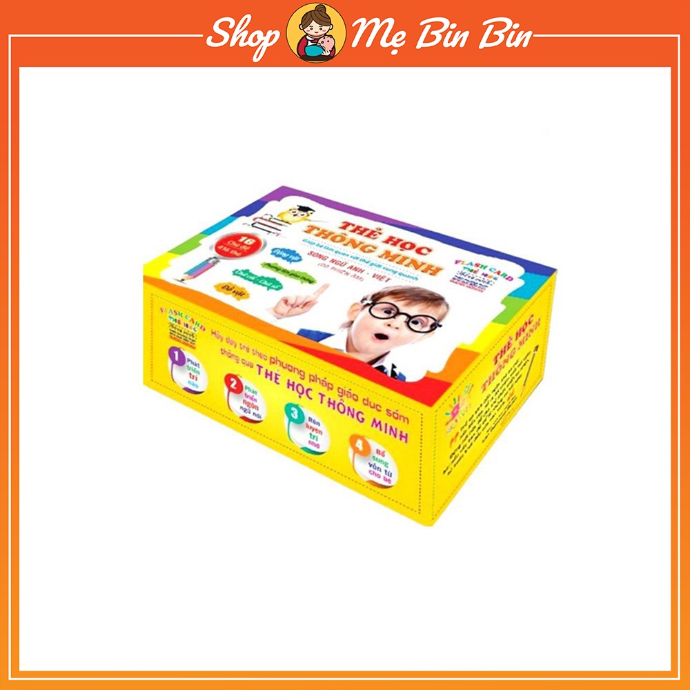 Bộ Thẻ Học Thông Minh 16 Chủ Đề Tiếng Anh, Tiếng Việt Giúp Bé Vừa Chơi Vừa Học