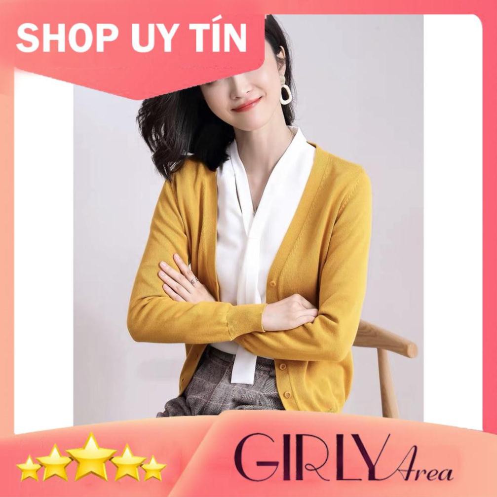 VNXK Áo Khoác Len Mỏng Cardigan Nhiều Màu Dáng Rộng Thoải Mái