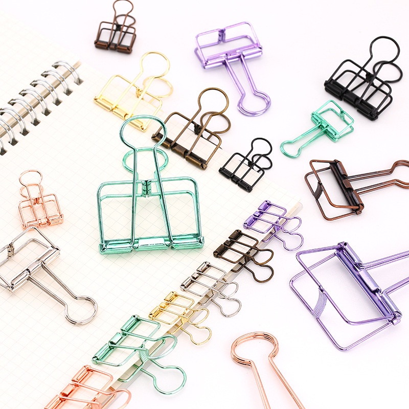Kẹp Giấy Kim Loại Khung Basic Nhiều Kích Cỡ Planner Bullet Journal