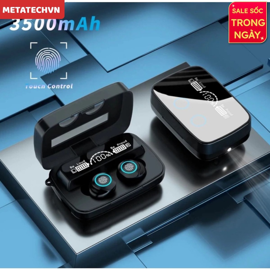 Tai Nghe Không Dây Bluetooth 5.1 M17 LED 9D TWS Chơi Game Không Delay Điều Khiển Cảm Ứng Chống Nước Âm Thanh Hifi Có Mic